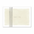 Watercolor Thank You Thank You Card - Silver Lined White Envelope